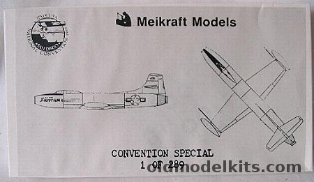 Meikraft Models 1/72 Douglas D-558-1 Skystreak - IPMS1989 Convention Issue - (D5581) plastic model kit